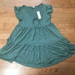 NWT Sage Green Babydoll Dress